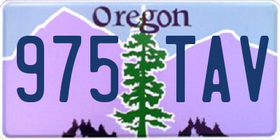 OR license plate 975TAV