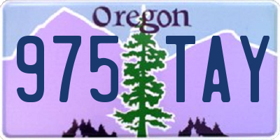 OR license plate 975TAY