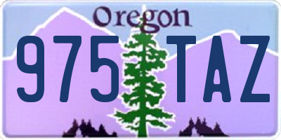 OR license plate 975TAZ