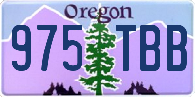 OR license plate 975TBB