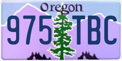 OR license plate 975TBC