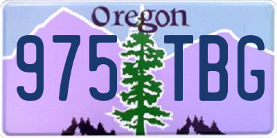 OR license plate 975TBG