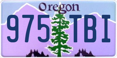 OR license plate 975TBI