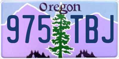 OR license plate 975TBJ