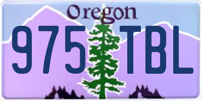 OR license plate 975TBL