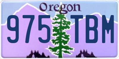 OR license plate 975TBM