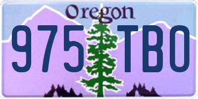 OR license plate 975TBO