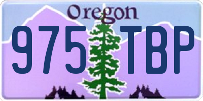 OR license plate 975TBP