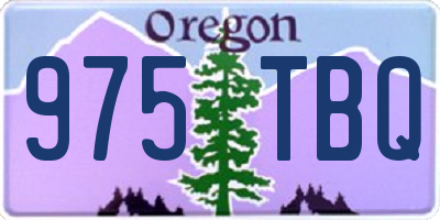 OR license plate 975TBQ