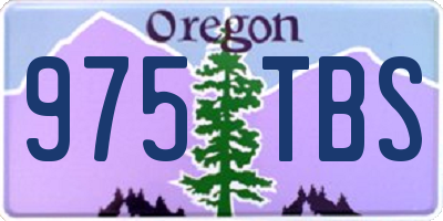 OR license plate 975TBS