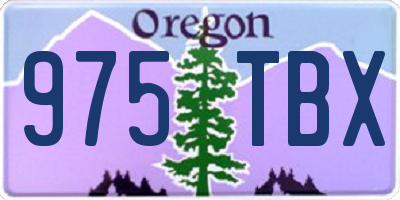 OR license plate 975TBX