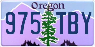 OR license plate 975TBY