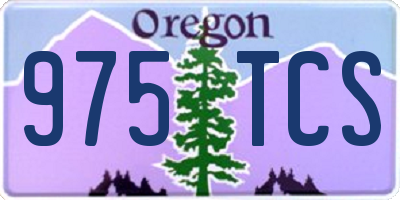 OR license plate 975TCS