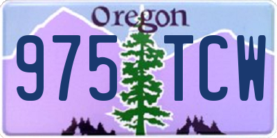 OR license plate 975TCW