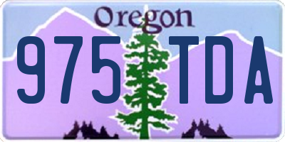 OR license plate 975TDA