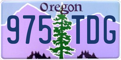 OR license plate 975TDG