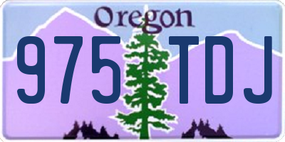 OR license plate 975TDJ