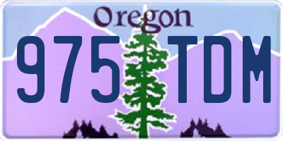 OR license plate 975TDM