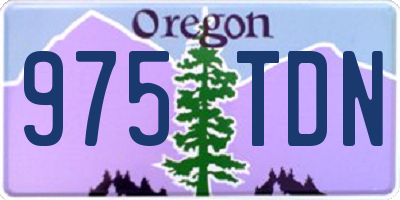 OR license plate 975TDN
