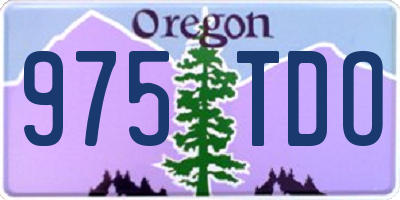 OR license plate 975TDO