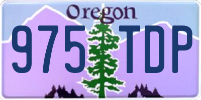 OR license plate 975TDP