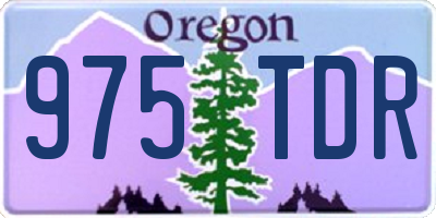 OR license plate 975TDR