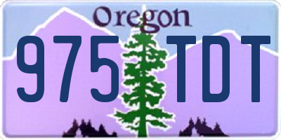 OR license plate 975TDT