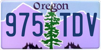 OR license plate 975TDV