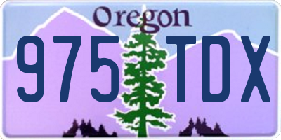 OR license plate 975TDX