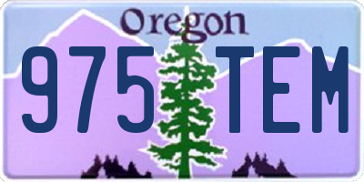 OR license plate 975TEM