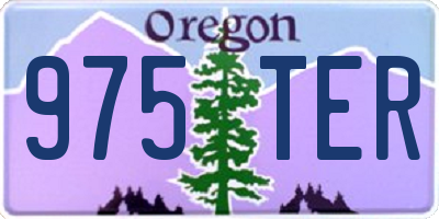 OR license plate 975TER