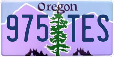 OR license plate 975TES