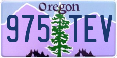 OR license plate 975TEV