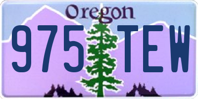 OR license plate 975TEW