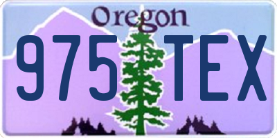 OR license plate 975TEX