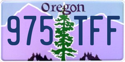 OR license plate 975TFF