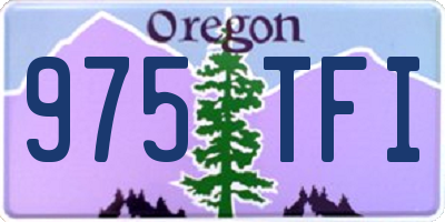 OR license plate 975TFI