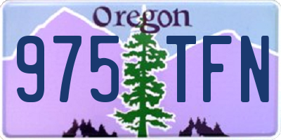 OR license plate 975TFN