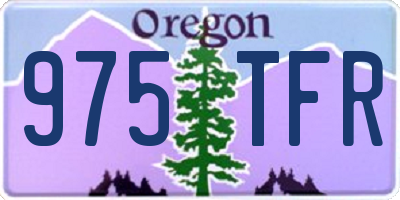 OR license plate 975TFR
