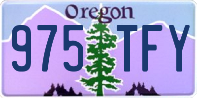 OR license plate 975TFY