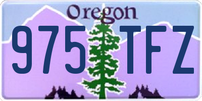 OR license plate 975TFZ