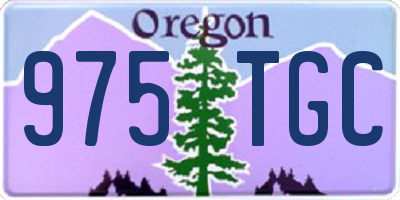 OR license plate 975TGC