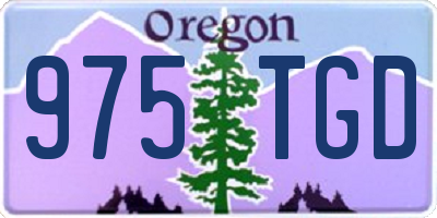 OR license plate 975TGD