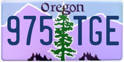 OR license plate 975TGE