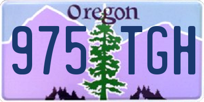 OR license plate 975TGH
