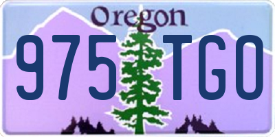 OR license plate 975TGO