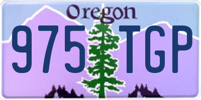 OR license plate 975TGP