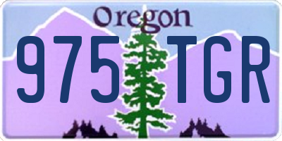 OR license plate 975TGR