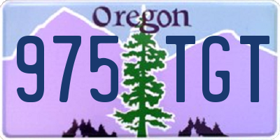 OR license plate 975TGT