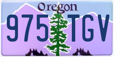 OR license plate 975TGV